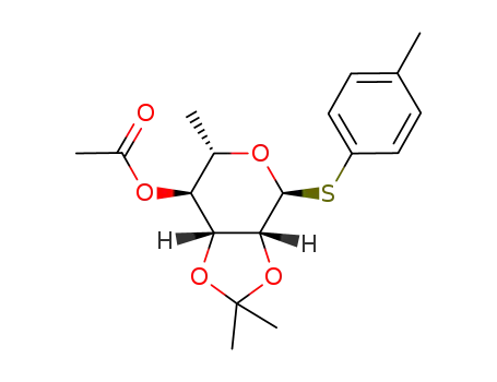 p-tolyl 4-O-acetyl-2,3-O-isopropylidene-1-thio-α-L-rhamnopyranoside