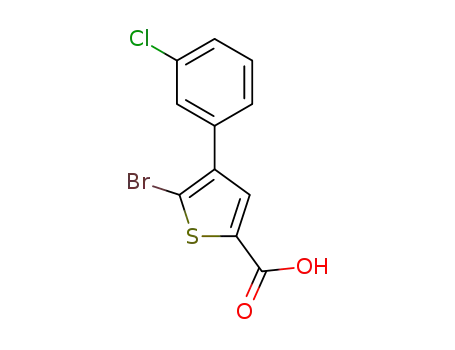 5-Bromo-4-(3-chlorophenyl)thiophene-2-carboxylic acid