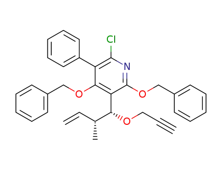 (1'R,2'R)-2,4-bis(benzyloxy)-6-chloro-3-(2-methyl-1-prop-2-ynyloxybut-3-enyl)-5-phenylpyridine