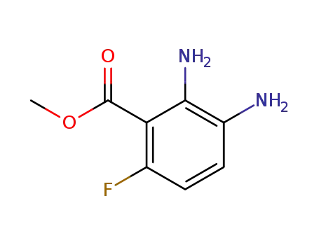 Molecular Structure of 403712-67-4 (Methyl2,3-diamino-6-fluorobenzoate)