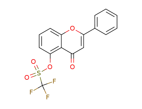 Methanesulfonic acid, 1,1,1-trifluoro-,
4-oxo-2-phenyl-4H-1-benzopyran-5-yl ester