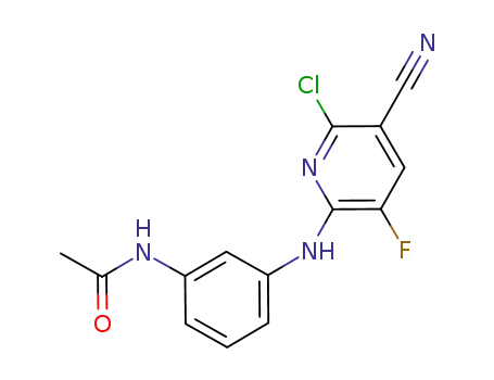Molecular Structure of 1374215-08-3 (C<sub>14</sub>H<sub>10</sub>ClFN<sub>4</sub>O)