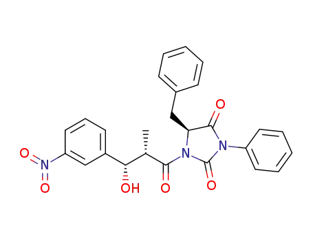 (2'S,3'S,5S)-5-benzyl-3-phenyl-1-(3'-hydroxy-2'-methyl-3'-(3-nitrophenyl))propionylhydantoin