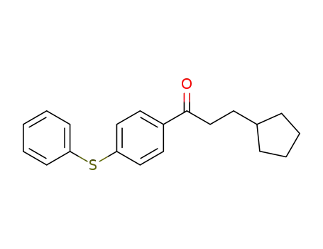 Molecular Structure of 1196481-07-8 (1-(4-phenylthiophenyl)-(3-cyclopentyl)-prop-1-one)