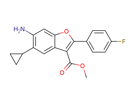 methyl 6-amino-5-cyclopropyl-2-(4-fluorophenyl)-1-benzofuran-3-carboxylate