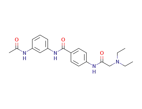 Molecular Structure of 1357620-21-3 (3-acetamido-N-(4-(2-(diethylamino)acetamido)phenyl)benzamide)