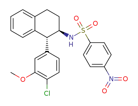 (-)-trans-N-[1-(4-chloro-3-methoxy-phenyl)-1,2,3,4-tetrahydronaphthalen-2-yl]-4-nitro-benzenesulfonamide