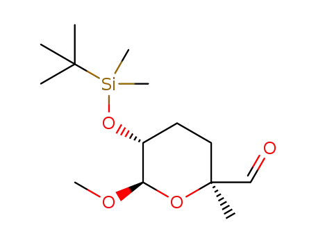 (2S,5R,6R)-5-(tert-butyldimethylsilyloxy)-6-methoxy-2-methyltetrahydro-2H-pyran-2-carbaldehyde