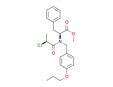 Molecular Structure of 1342305-89-8 (N-[(S)-2-chloropropionyl]-N-p-propoxybenzyl-L-Phe-OMe)