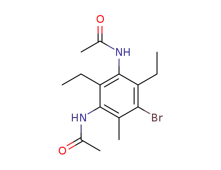 N,N'-diacetyl-6-bromo-3,5-diethyltoluene-2,4-diamine