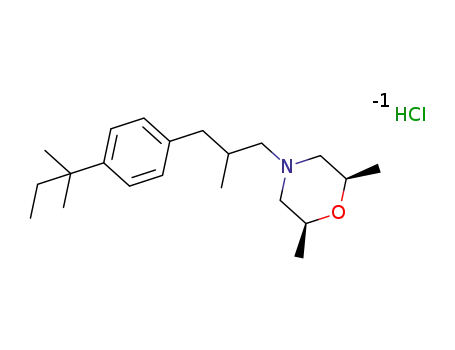 Molecular Structure of 78613-38-4 (Amorolfine hydrochloride)