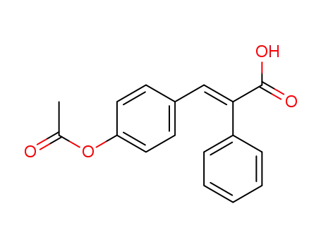 (E)-3-(4-acetoxyphenyl)-2-phenylacrylic acid