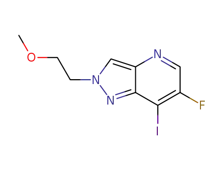 6-fluoro-7-iodo-2-(2-methoxyethyl)-2H-pyrazolo[4,3-b]pyridine