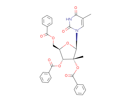 (2R,3R,4R,5R)-5-((benzoyloxy)Methyl)-3-Methyl-2-(5-Methyl-2,4-dioxo-3,4-dihydropyriMidin-1(2H)-yl)tetrahydrofuran-3,4-diyl dibenzoate