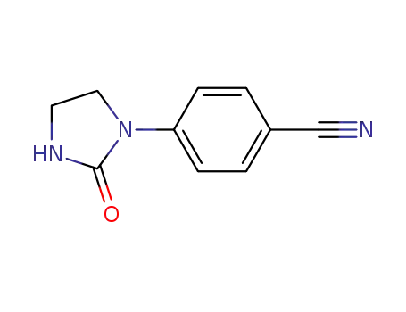 Molecular Structure of 144655-81-2 (4-(2-Oxoimidazolidin-1-yl)benzonitrile)
