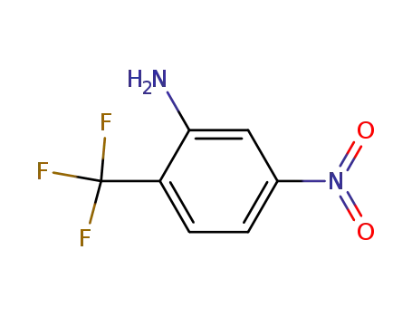 Molecular Structure of 393-49-7 (2-Amino-4-Nitrobenzotrifluoride)