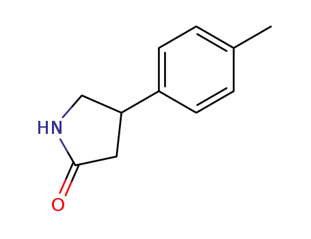 Molecular Structure of 55656-95-6 (4-(4-methylphenyl)-2-Pyrrolidinone)
