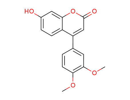 2H-1-Benzopyran-2-one, 4-(3,4-dimethoxyphenyl)-7-hydroxy-