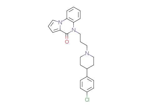 Molecular Structure of 1380392-05-1 (5-(3-(4-(4-chlorophenyl)piperidin-1-yl)propyl)pyrrolo[1,2-a]quinoxalin-4(5H)-one)