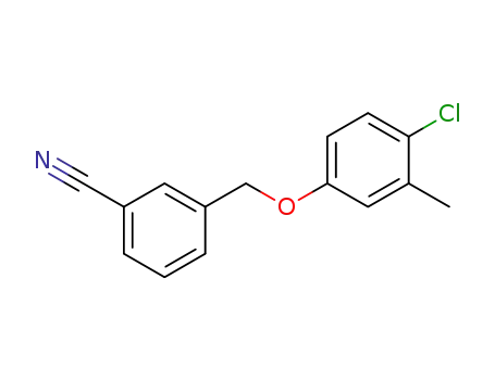 Molecular Structure of 1036455-93-2 (3-[(4-chloro-3-methylphenoxy)methyl]benzonitrile)