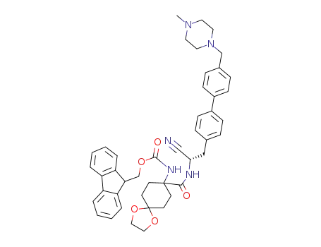 (S)-(9H-fluoren-9-yl)methyl 8-(1-cyano-2-(4'-((4-methylpiperazin-1-yl)methyl)biphenyl-4-yl)ethylcarbamoyl)-1,4-dioxaspiro[4.5]decan-8-ylcarbamate