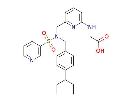 (6-{[4-(1-ethylpropyl)benzyl](pyridin-3-ylsulfonyl)aminomethyl}pyridin-2-ylamino)acetic acid