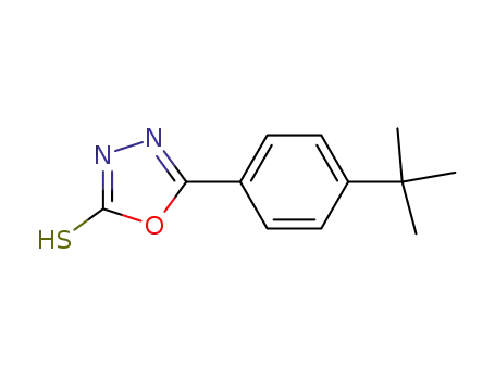 Molecular Structure of 306936-90-3 (5-[4-(TERT-BUTYL)PHENYL]-1,3,4-OXADIAZOLE-2-THIOL)