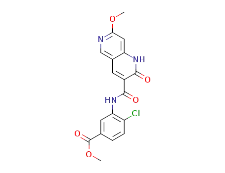 4-chloro-3-[(7-methoxy-2-oxo-1,2-dihydro-[1,6]naphthyridine-3-carbonyl)-amino]-benzoic acid methyl ester