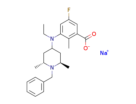 C<sub>24</sub>H<sub>30</sub>FN<sub>2</sub>O<sub>2</sub><sup>(1-)</sup>*Na<sup>(1+)</sup>