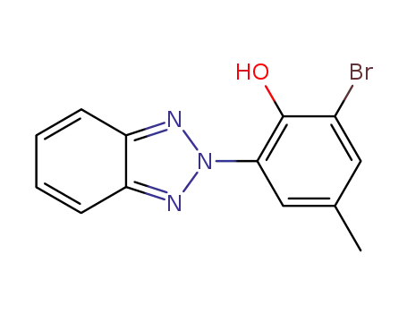 Molecular Structure of 54408-68-3 (2-(2'-hydroxy-3'-bromo-5'-methylphenyl)benzotriazole)