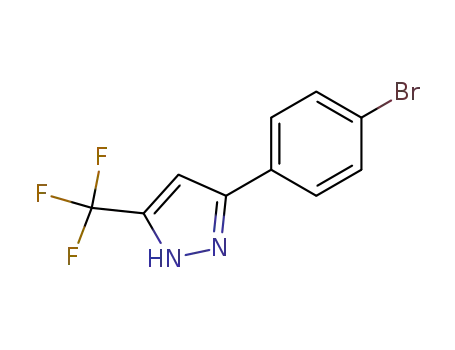 Molecular Structure of 219986-65-9 (3-(4-Bromophenyl)-5-(Trifluoromethyl)-1h-Pyrazole)