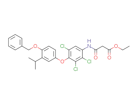 ethyl n-[4-(4-benzyloxy-3-isopropylphenoxy)-2,3,5-trichlorophenyl]malonamate