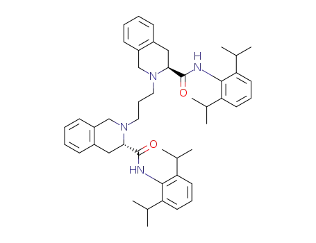 Molecular Structure of 1383448-97-2 ((3S,3'S)-2,2'-(propane-1,3-diyl)bis(N-(2,6-diisopropylphe-nyl)-1,2,3,4-tetrahydroisoquinoline-3-carboxamide))