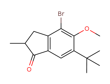1H-Inden-1-one, 4-bromo-6-(1,1-dimethylethyl)-2,3-dihydro-5-methoxy-2-methyl-