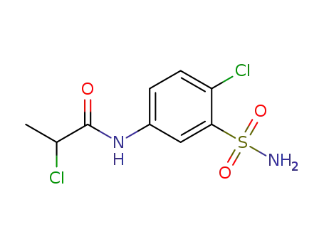2-chloro-N-(4-chloro-3-sulfamoylphenyl)propanamide