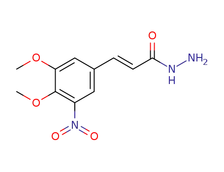 Molecular Structure of 1394115-40-2 ((2E)-3-(3,4-dimethoxy-5-nitrophenyl)acrylohydrazide)