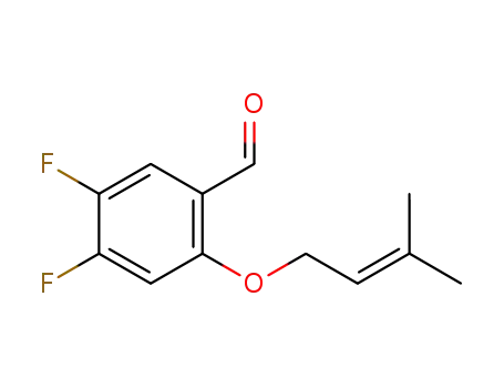 4,5-difluoro-2-[(3-methylbut-2-en-1-yl)oxy]benzaldehyde