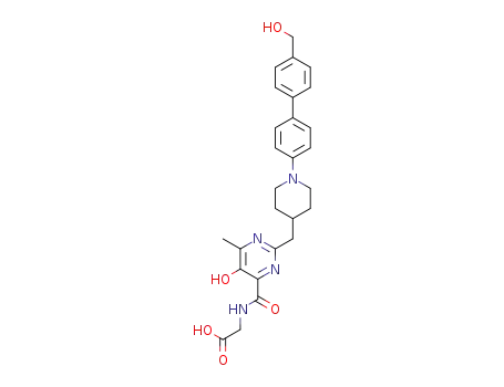 ({[5-hydroxy-2-({1-[4’-(hydroxymethyl)biphenyl-4-yl]piperidin-4-yl}methyl)-6-methylpyrimidin-4-yl]carbonyl}amino)acetic acid