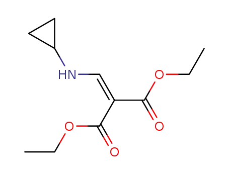 Molecular Structure of 131775-91-2 (<(Cyclopropylamino)methylene>propanedioic acid diethyl ester)