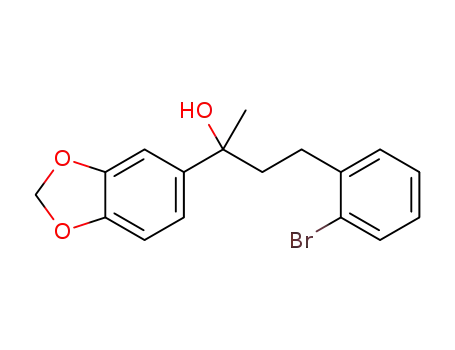 2-(benzo[d][1,3]dioxol-5-yl)-4-(2-bromophenyl)butan-2-ol