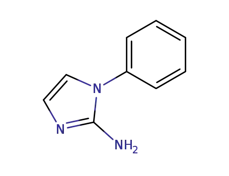Molecular Structure of 21722-08-7 (1-Phenyl-1H-iMidazol-2-aMine)