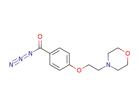 Molecular Structure of 1228790-62-2 (4-(2-morpholinoethoxy)benzoyl azide)