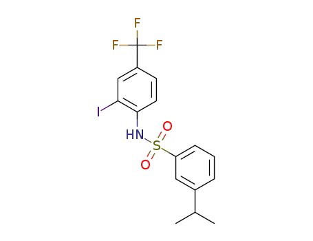 N-[2-iodo-4-(trifluoromethyl)-phenyl]-3-(1-methylethyl)benzenesulfonamide