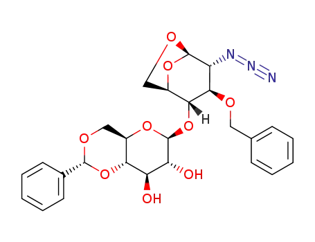 (4,6-O-benzylidene-β-D-glucopyranosyl)-(1->4)-1,6-anhydro-2-azido-3-O-benzyl-2-deoxy-β-D-glucopyranose
