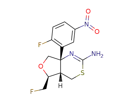 (4aS,5S,7aS)-7a-(2-fluoro-5-nitrophenyl)-5-(fluoromethyl)-4a,5,7,7a-tetrahydro-4H-furo[3,4-d][1,3]thiazin-2-amine