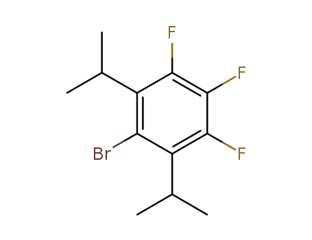 Molecular Structure of 1310112-87-8 (1-bromo-3,4,5-trifluoro-2,6-diisopropylbenzene)