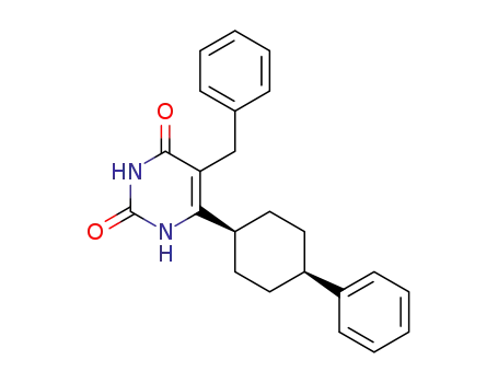 (Z)-5-benzyl-6-(4-phenylcyclohexyl)-1H-pyrimidine-2,4-dione
