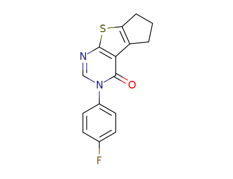 3-(4-fluorophenyl)-6,7-dihydro-5H-cyclopenta[4,5]thieno[2,3-d]pyrimidin-4(3H)-one