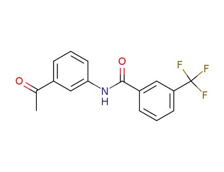 Molecular Structure of 440348-37-8 (N-(3-acetylphenyl)-3-(trifluoromethyl)benzamide)