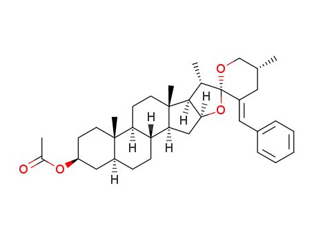 [23(23')E,25R]-23(23')-benzylidene-5α-spirostan-3β-ol acetate